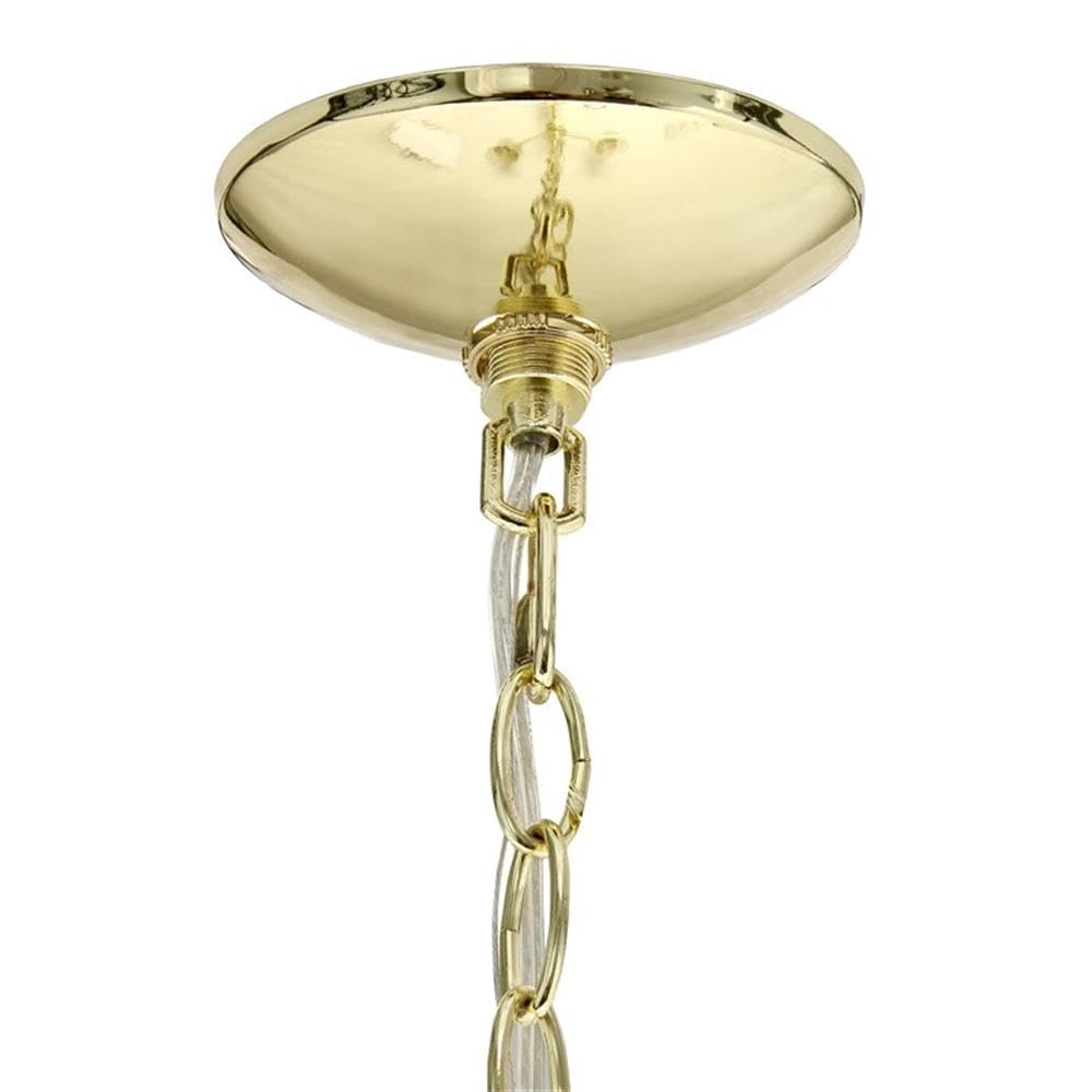 Elegant Designs 3-Light Pendant Chandelier, 15 Glass & Metal, Gold, Model Pt1018-Gld For Kitchen, Foyer, Dining Room