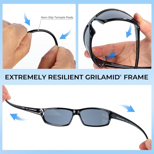 KastKing Kateel Polarized Sport Sunglasses for Men and Women, Ideal for Driving Fishing Cycling and Running,UV Protection