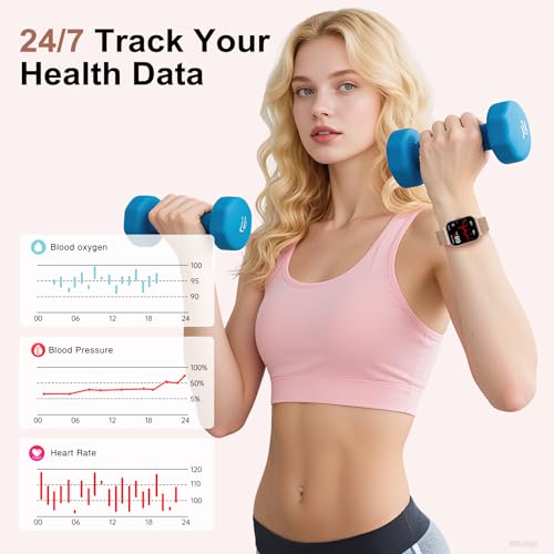 Smart Watches for Women, 1000mAh Battery lasts 20 days, 1.85"HD Smart Watch (Answer/Make Calls) Heart Rate/Sleep Monitorin...