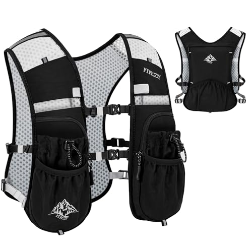 Running Hydration Vest for Women Men - Waterproof Running Water Backpack Hydration Pack with 12 Pockets, Lightweight Water...
