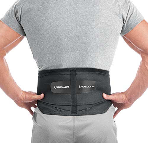 MUELLER Sports Medicine Adjustable Lumbar Back Brace with Removable Pad, Back Pain Relief Support for Men and Women, Ideal...