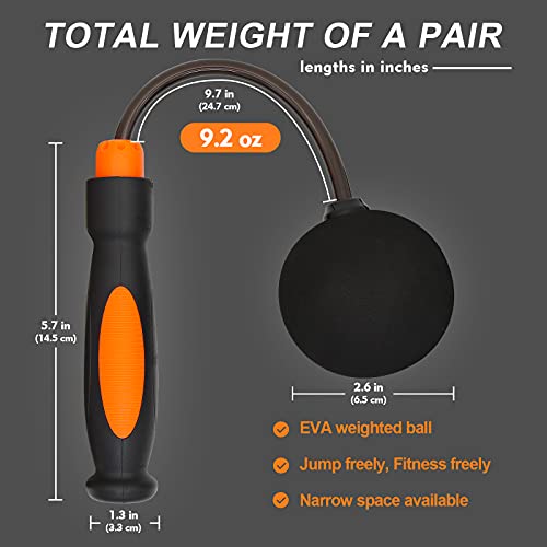 Agicogeo Cordless Jump Ropes, Bod Ropes Beachbody Mbf, Best for Fitness and Weight Loss, Ropeless Jump Rope with Weighted ...