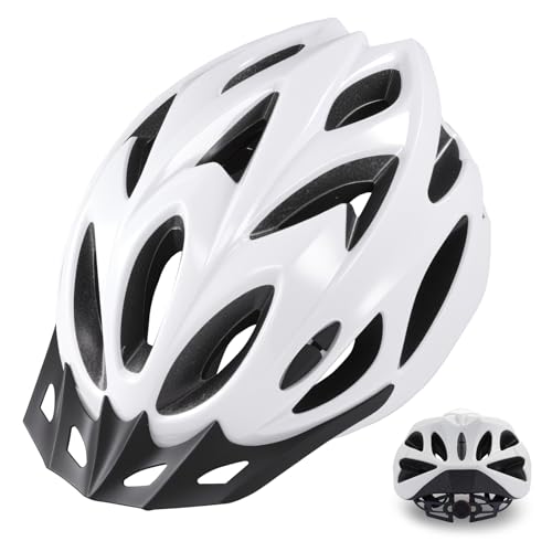 Zacro Lightweight Adult Bike Helmet - Comfortable with Pads & Visor, Certified for Men, Women, Youth - Ideal for Mountain...