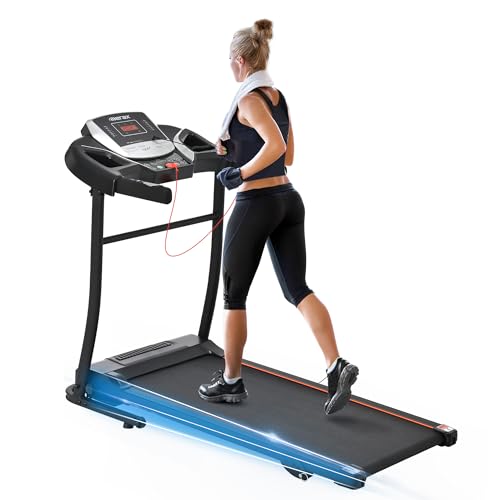 Treadmill with Incline 3-in-1 Portable Treadmills for Home Small, Walking Pad Treadmill with Handle Bar, Foldable Walking ...