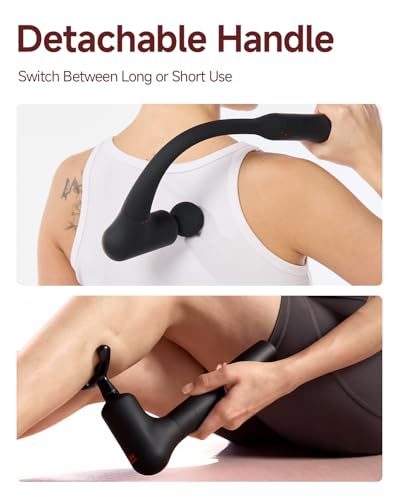 CAREKING Upgraded 2-in-1 Massage Gun with Heat, Pain Relief Deep Tissue Back and Neck Massager with Extension Handle, Hand...