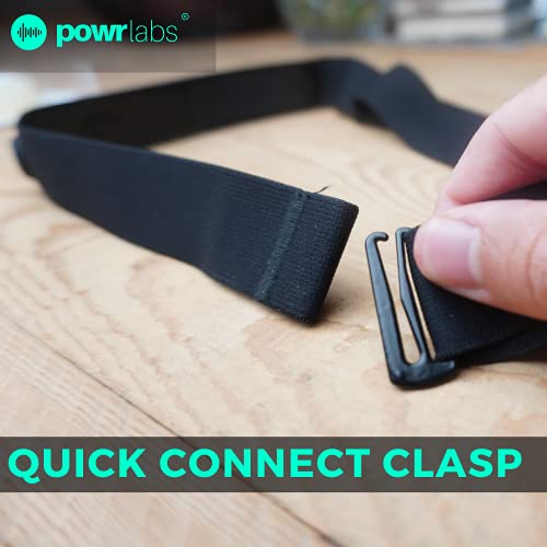 Wahoo Tickr, Polar H7, Garmin HRM Coospo Heart Rate Monitor Strap Replacement (Powr Labs, M-XXL)