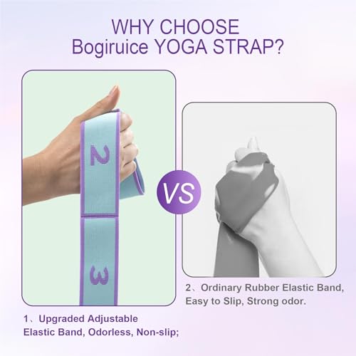 Yoga Straps for Stretching Strap Elastic for Physical Therapy Dance Yoga Pilates Gymnastics Exercise Flexible Pilates Stre...