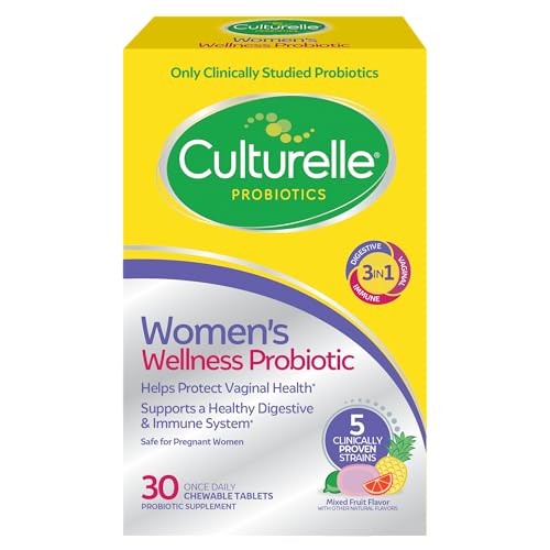 Culturelle Women’s Wellness, Daily Chewable Probiotics for Women - Supports Digestive, Vaginal and Immune Health, Occasion...
