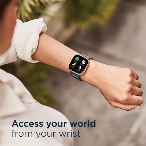 Fitbit Versa 2 Health & Fitness Smartwatch with Heart Rate, Music, Alexa Built-in, Sleep & Swim Tracking, Black/Carbon, On...