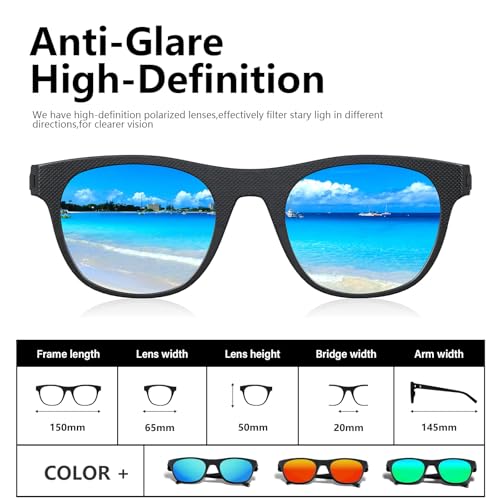IKTOD 4 Pack Polarized Sunglasses for Men and Women,UV Protection Mens Sun Glasses for Fishing Running Cycling Driving