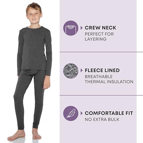 Rocky Thermal Underwear for Kids, Boys Thermals, Long Johns Underwear, Base Layer for Cold Weather/Skiing