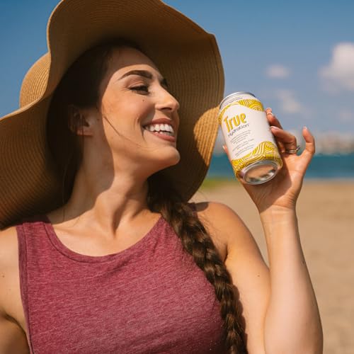 True Hydration Lemonade Lemongrass Flavored Water, 12 Pack of 12 Fl Oz Cans, Zero Sugar, Zero Sodium, Electrolyte-Enhanced...