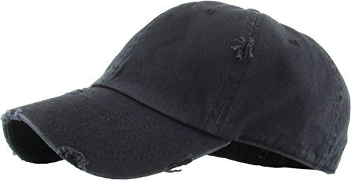KBETHOS Vintage Washed Distressed Cotton Dad Hat Baseball Cap Adjustable Polo Trucker Unisex Style Headwear