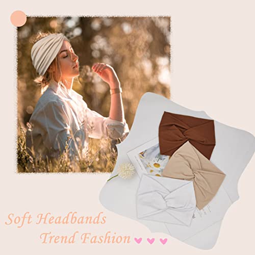 YONUF Wide Headbands For Women Extra Large Headband Twisted Knot Head Bands For Women's Hair Band Scarf Turban Accessories...