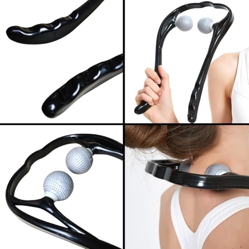 Dipua Neck Massager for Pain Relief Deep Tissue Self Trigger Point Shiatsu Shoulder & Back Massager for Neck, Shoulders, L...