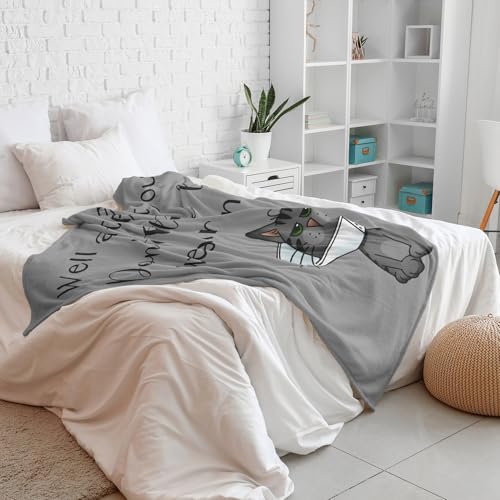 Get Well Gifts for Women/Men After Surgery, Sympathy Gift, Get Well Soon Blanket 50"X60", Feel Better/Surgery Recovery Gif...