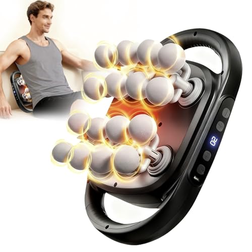 GooseFit 16-Head Massage Gun Set, Deep Tissue Percussion Muscle Massager with 20 Speeds & 9 Modes, Quiet Massage Gun for B...