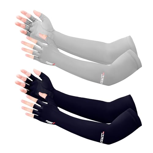 Qeedy UV Protection Gloves - Non Slip Sunblock Gloves for Summer Outdoor Fishing & Driving