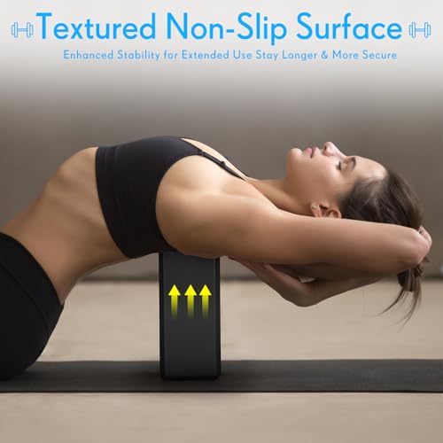 RoundFunny 4 Pack Yoga Blocks Non Slip Pilates Brick Foam Blocks Pilates Dance Gymnastics Workout Fitness Props Tool for S...