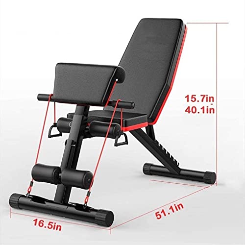 SLGGPJBU Adjustable Weight Bench Home Gym Sit Up Bench Multi-purposed Incline Decline Fitness Bench Fitness Dumbbell Stool
