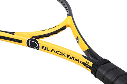 PROKENNEX Black Ace 315, Tennis Racket Unisex Adult, Black, Yellow, Carbon, L2