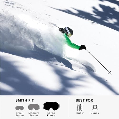 SMITH 4D MAG Snow Goggles – Adult Ski & Snowboarding Goggles with Sun Lens & BirdsEye Vision – for Men & Women