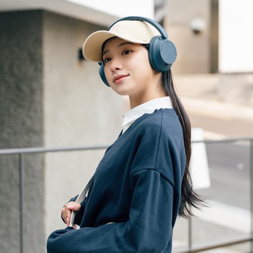 Sony WH-CH720NL Noise Canceling Wireless Bluetooth Headphones - Built-in Microphone - up to 35 Hours Battery Life and Quick Charge - Navy Blue