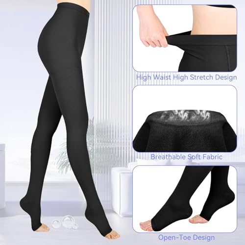 Medical Compression Pantyhose for Women & Men, 20-30mmHg Compression Stockings