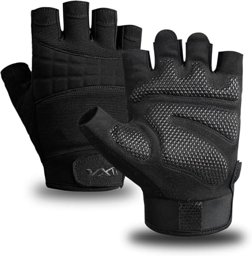 VWX Anti-Slip Gel Palm Workout Gloves for Men and Women - with Sweat-Wicking Fabric for Gym,Weight Lifting, Cycling, Weigh...