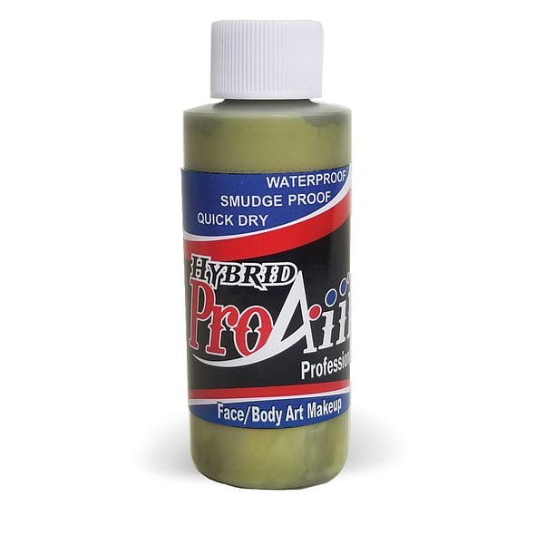 ProAiir Face and Body Painting Makeup - 2oz (60ml) Mossy Green