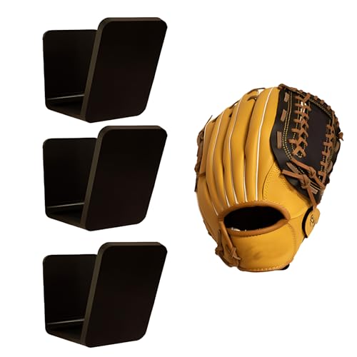 Xiobq Baseball & Softball Glove Wall Mount, No-Drill Damage-Free Installation, Preserves Glove Shape, Perfect Organizer fo...