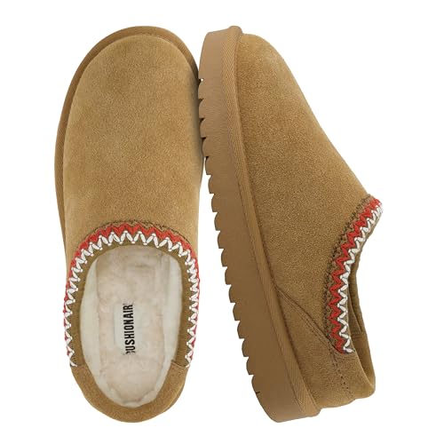CUSHIONAIRE Keto Womens Slippers Slip-On Suede Mule Slipper - Cozy & Stylish, Memory Foam & Faux Fur Lining, Wide Widths A...