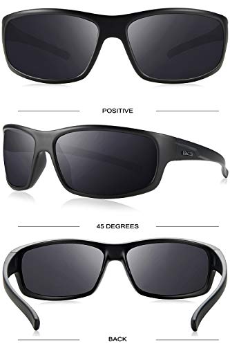 BEALER Polarized Sports Sunglasses for Men Lightweight TR90 Frame Sun Glasses Driving Cycling Fishing UV Protection Shades