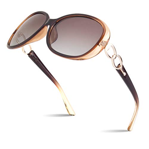 Sunier Sunglasses Womens Polarized Trendy Oversized Sun Glasses Fashion Ladies Shades 100% UV400 Protection S85