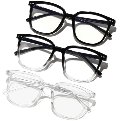 GFUIARA Blue Light Blocking Glasses for Women Men,Fashion Square Blue Blockers Glasses,Computer/TV/Phones/Gaming Glasses