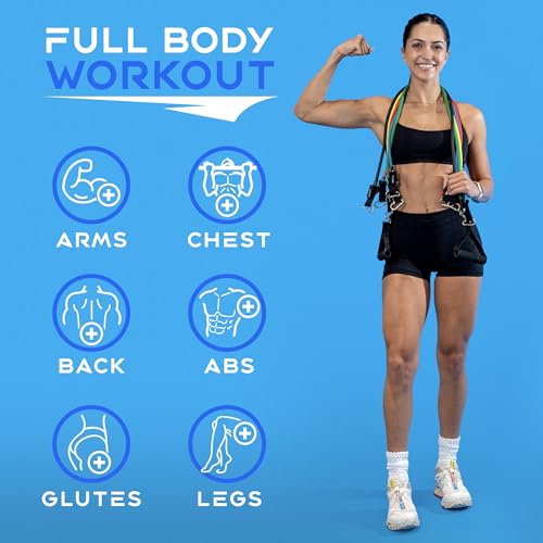 Xeela Full Body At Home Workout Equipment with 3-Month Digital Guide Included, Quality Portable Fitness Equipment with Jum...
