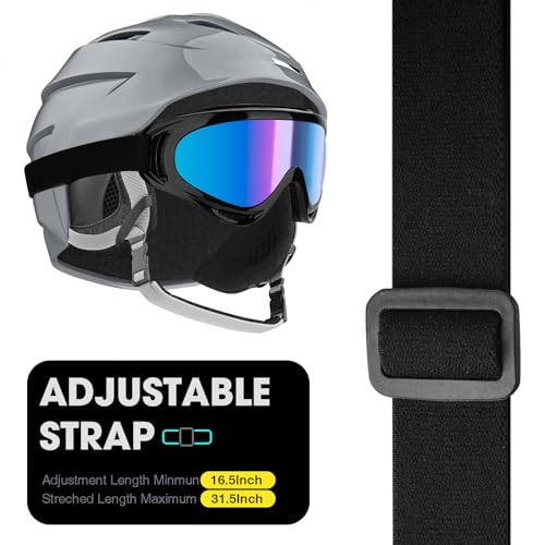 Braylin 2-Pack Snow Ski Goggles, Snowboard Goggles for Men, Women, Youth, Kids, Boys or Girls, Snowmobile Goggles