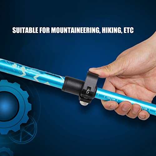 Topyond Outdoor Hiking Poles, Telescopic Collapsible Aluminium Alloy Walking Stick, Multifunctional Unisex Hiking Equipmen...