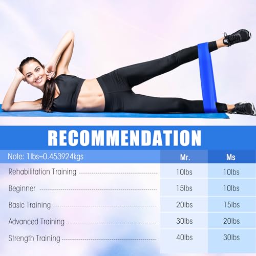 Deekin 20 Pcs Resistance Bands Resistance Loop Exercise Bands Exercise Equipment Elastic Drap Ring for Women and Men Home ...