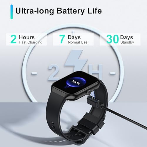 Smart Watch(Answer/Make Call), 1.96"HD Smartwatch for Men Women with Heart Rate/Sleep Monitor/Pedometer, 2025 New Activity...