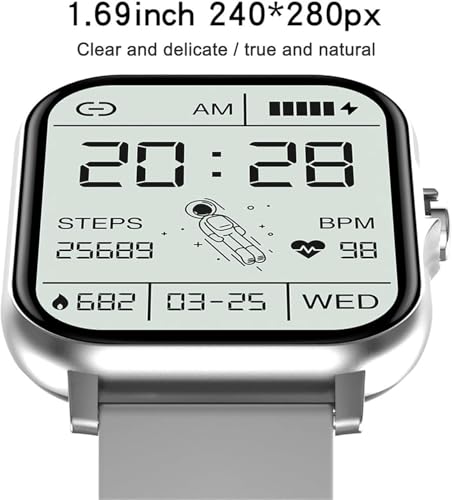 Smart Watch with Text & Call, Smartwatch for iOS Android Compatible, 1.7" HD Touchscreen Fitness Track, IP68 Waterproof, S...