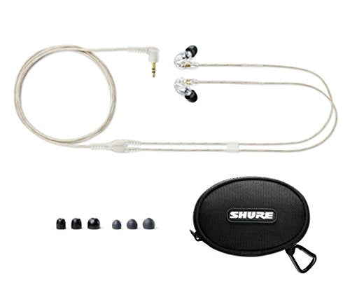 Shure SE215 PRO Wired Earbuds, Professional Sound Isolating Earphones with Clear Sound and Deep Bass, Single Dynamic Micro...