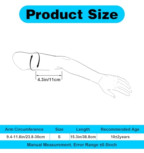 Arm Pads for Volleyball, Compression Youth Volleyball Arm Sleeves for Teen Girls, UV Sun Protection & Moisture Wicking, Li...