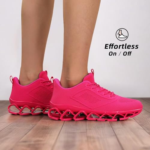 Womens Walking Shoes Fashion Running Tennis Blade Sneakers Mesh Breathable Athletic Sport Gym