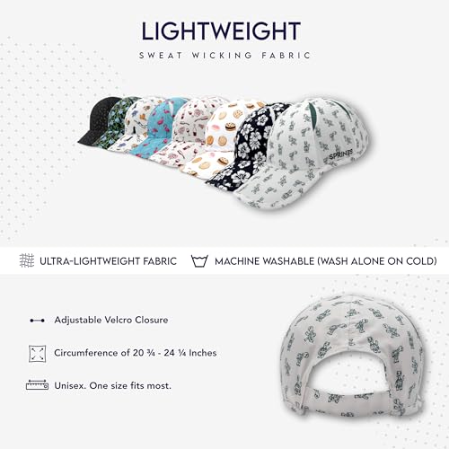 Sprints Race Day Performance Running Cap | The Lightweight, Quick Dry, Sport Hat, One Size, Unisex