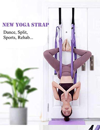 Waist Back Leg Stretch Strap/Yoga Fitness Band, Leg Stretching Assist Trainer, Yoga Stretcher, Back Bend Split Inversion S...