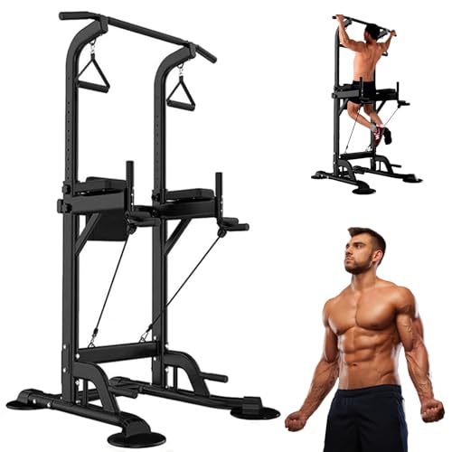 Tappio Power Tower Pull Up Bar for Home Gym, Multi Functional Pull Up Bar Stand Dip Bar Station, Adjustable Height Workout...