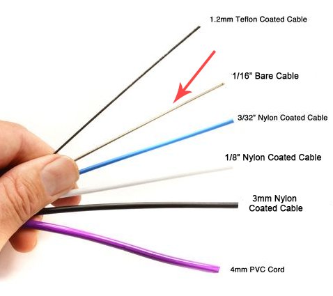 Bare Wire Replacement Jump Rope Speed Cable - 1/16" Stainless Steel Cable - 10ft Long USA Made Cord for Fastest Speed - Co...