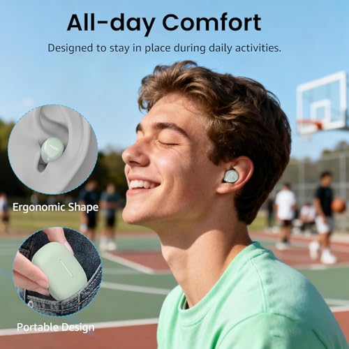 TOZO A1 Wireless Earbuds Bluetooth 5.3 Light Weight in Ear IPX5 Waterproof Headphones 2 Mic for AI Calls, Immersive Premiu...