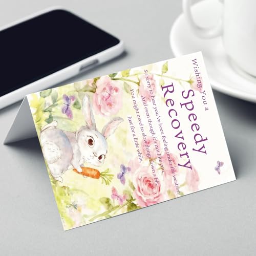 FANCYLUCKY Funny Get Well Cards for Women, Humor Speedy Surgery Recovery Card Gifts for Friends Family Colleagues, Get Wel...